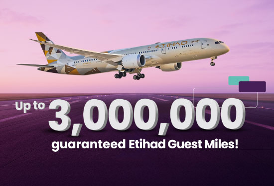 Emirates Islamic Super Savings Etihad Guest Account – earn up to 3 million Etihad Guest Miles with no minimum balance requirement